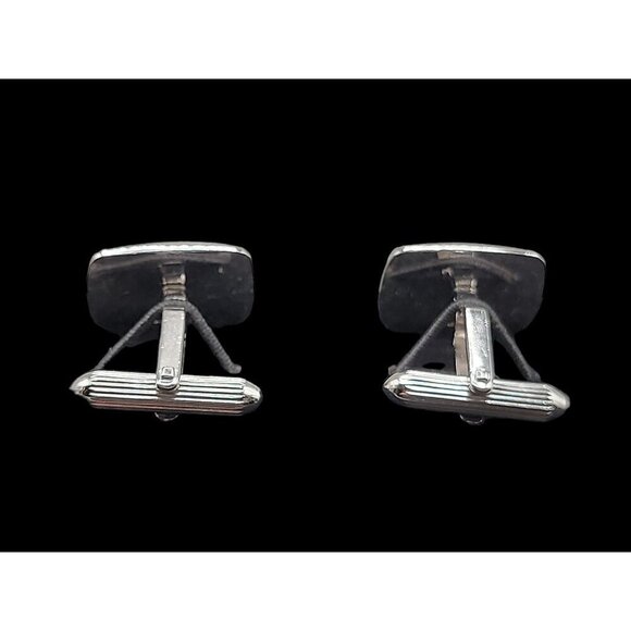 Burberrys London Mens Cufflinks Silver Plated Gold Tone Royal Knight Scene 1980a - Picture 12 of 12